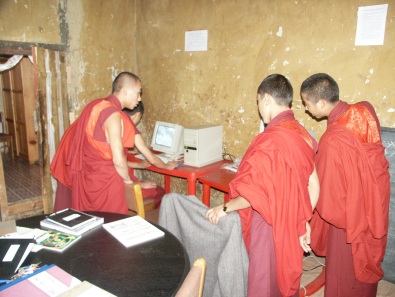 Computer students at Simtokha