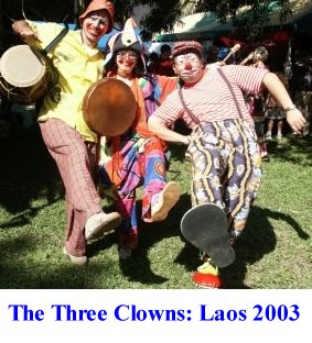 3 Clowns in Laos